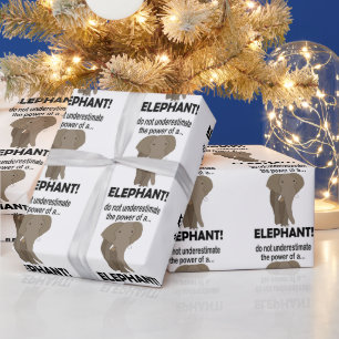 Papel De Presente Elefante Animal Safari Elefante Engraçado