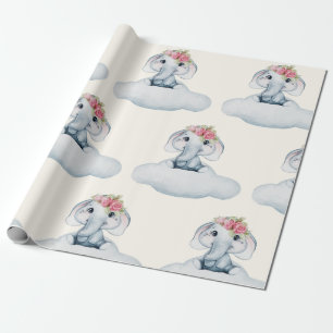 Papel De Presente Elefante Cutie