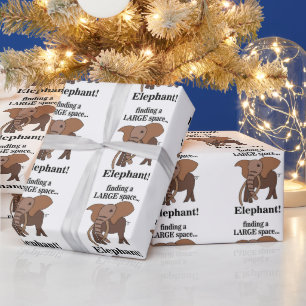 Papel De Presente Elefante Engraçado