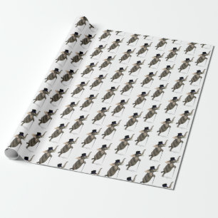 Papel De Presente Elefante Funny Tap Dancing