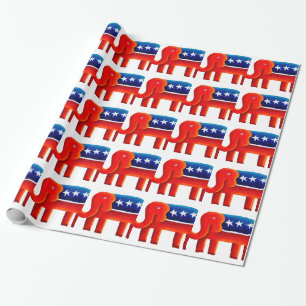 Papel De Presente Elefante Republicano