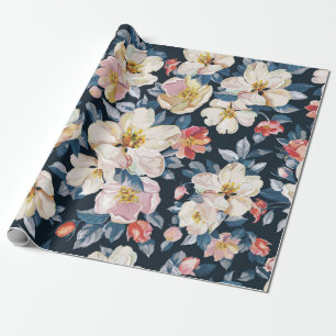 Papel De Presente Elegância padrão sem costura com torta de maçã