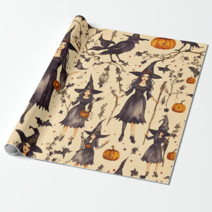 Papel De Presente Elegância Testemunha: Vintage Gothic Halloween