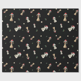 Papel De Presente Elegant Christmas Chess Wrapping Paper Sheets