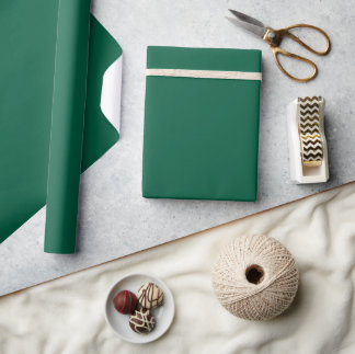 Papel De Presente Elegant Deep Green Minimalist Wrapping Paper Roll