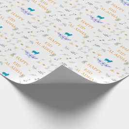 Papel De Presente Elegant Floral Eid al-Adha