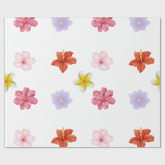 Papel De Presente Elegant Floral Wrapping Paper