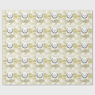 Papel De Presente Elegant Logo Gold Texture