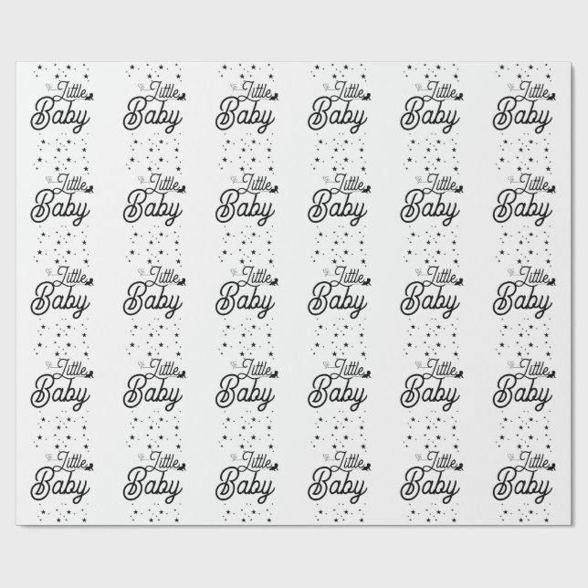 Papel De Presente Elegant Minimalist Wrapping Paper (Aberto)