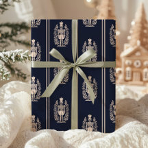 Elegant Navy Blue Nutcracker 