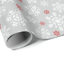 Elegant snowflakes white on grey