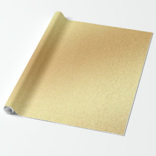 Papel De Presente Elegante Brilhante Falso Glitter Dourado Moderno