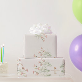 Papel De Presente Elegante Charm Wild Flower Wedding