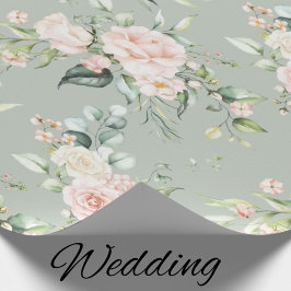 Papel De Presente Elegante Cor-de-rosa - Eucalyptus Sage Verde