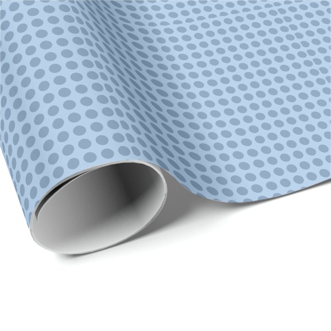 Papel De Presente Elegante cor sólida azul pastel profissional (Ponta do rolo)