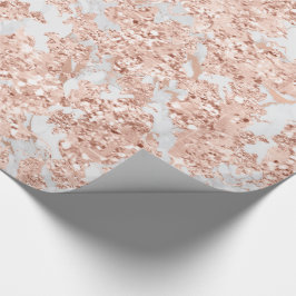 Papel De Presente Elegante de Mármore Brilhante de Cinzas Brancas Do