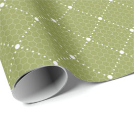 Papel De Presente Elegante de trava branca de rendas delicadas de pa