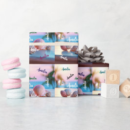 Papel De Presente Elegante de Verão Personalizado