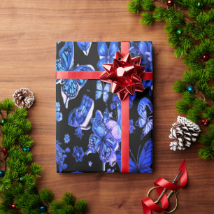 Papel De Presente Elegante de Wrapping Preto Cósmico