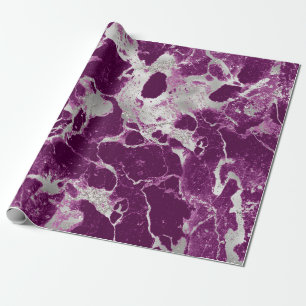 Papel De Presente Elegante Estilo Violeta Roxo Padrão Abstrato