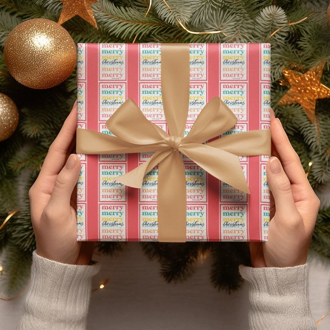 Papel De Presente Elegante Estrelas Douradas Vermelhas Coloridas Fel (Criador carregado)