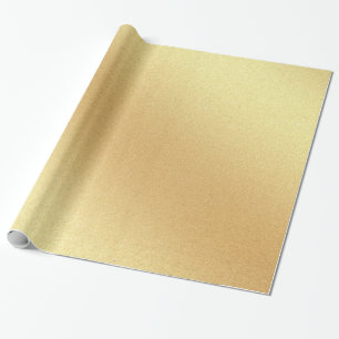 Papel De Presente Elegante Faux Dourado Glitter Moderno Ouro brilhan