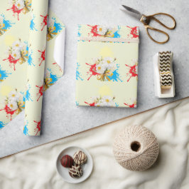 Papel De Presente Elegante flor de dáli moderna