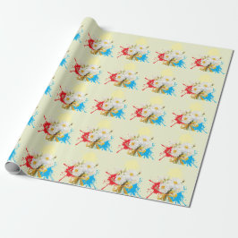 Papel De Presente Elegante flor de dáli moderna