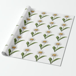 Papel De Presente Elegante flor de dáli moderna