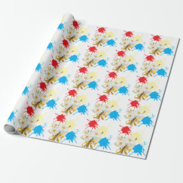 Papel De Presente Elegante flor de dázia moderna