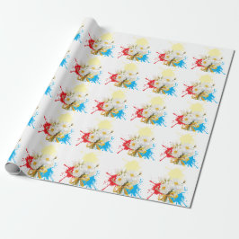 Papel De Presente Elegante flor de dázia moderna
