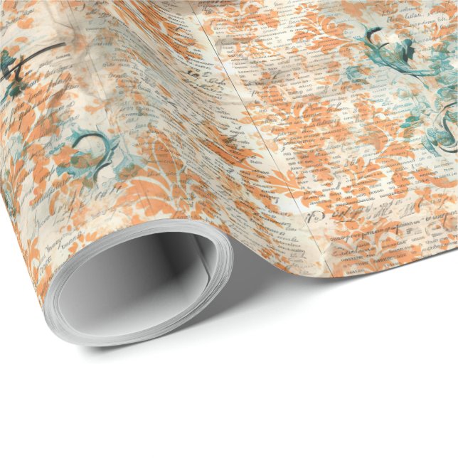 Papel De Presente Elegante Halloween Toile (Ponta do rolo)