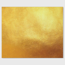 Papel De Presente Elegante Luxuoso Natal Dourado Falso Folheado