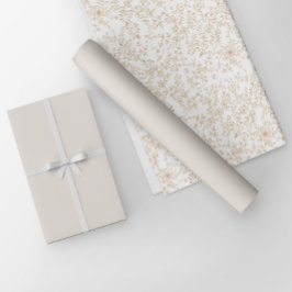 Papel De Presente Elegante Minimalista Creme Claro Bege Cor Sólida