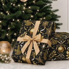 Papel De Presente Elegante Natal em Ouro Preto Festa