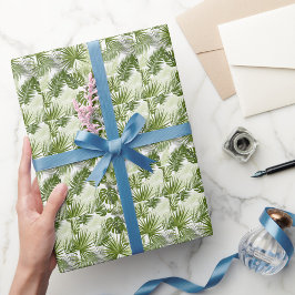 Papel De Presente Elegante padrão decorativo floral aquarela mostrad