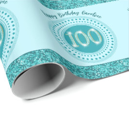 Papel de Presente Elegante para 100º Aniversário c