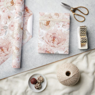 Papel De Presente Elegante Peony Wraping Paper