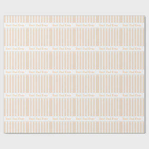 Papel De Presente Elegante Personalizado Melhor Pai de Todos com Lis