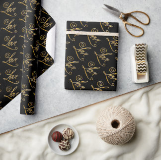Papel De Presente Elegante, Romântico, Amor