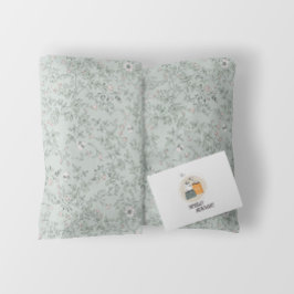 Papel De Presente Elegante Romântico Vintage Patterno Floral Sage