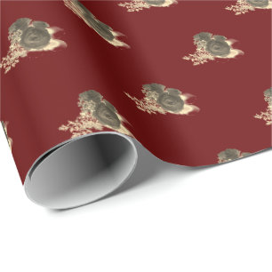 Papel De Presente Elegante Rosa Corsage 