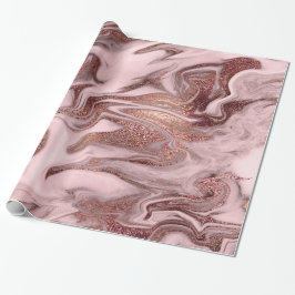 Papel De Presente Elegante rosa de cobre, de cor-de-rosa, de aparênc