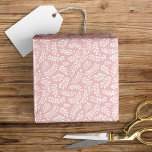 Papel De Presente Elegante Rústico Folhas Botânicas Rosa Beije<br><div class="desc">Este lindo design de papel de embrulho apresenta um padrão de folhas desenhadas à mão sobre um elegante fundo rosa beije...  Uma escolha maravilhosa para muitas ocasiões!</div>