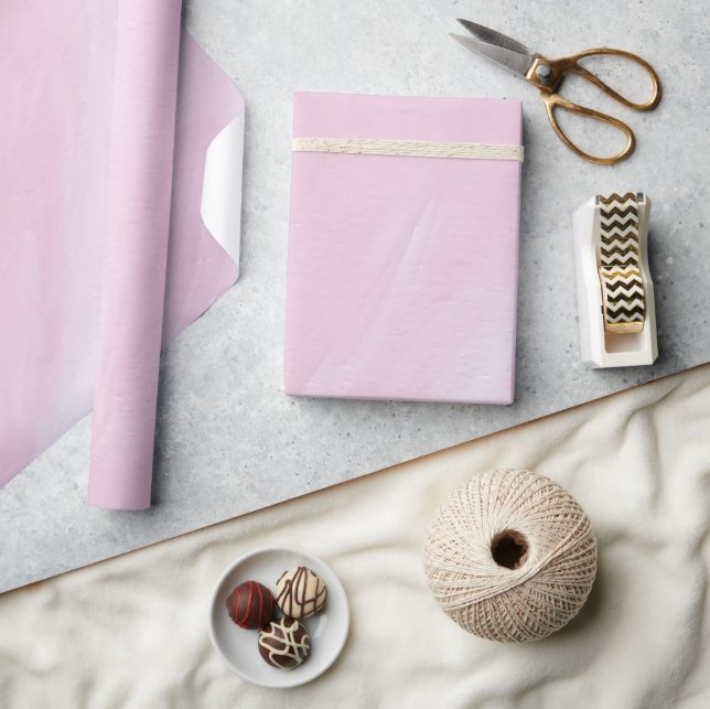 Papel De Presente Elegante Verão Rosa Poeirento (Artesanato)