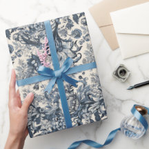 Elegante Vintage Floral Toile Fleurie