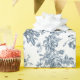 Papel De Presente Elegante Vintage Francês Gravado Floral Toile-Blue (Birthday Party)