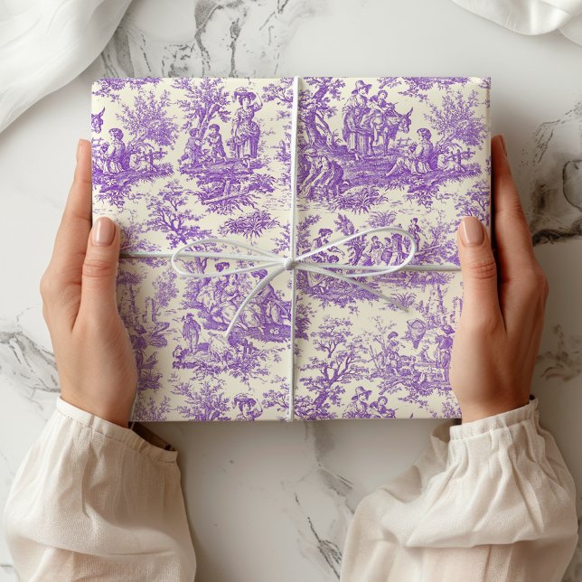 Papel De Presente Elegante vintage toile de jouy (Criador carregado)