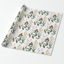 Elegante Vintage Wildflower Nature Lover