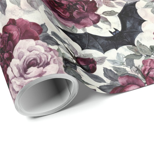 Papel De Presente Elegante Watercolor Halloween (Ponta do rolo)